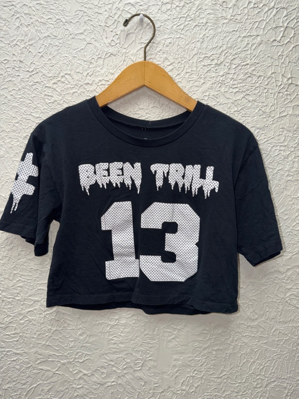 Black Kids' 'Been Trill' Graphic Crop Tee - White Print
